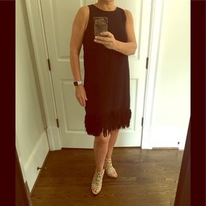 Banana Republic fringe hem cocktail dress